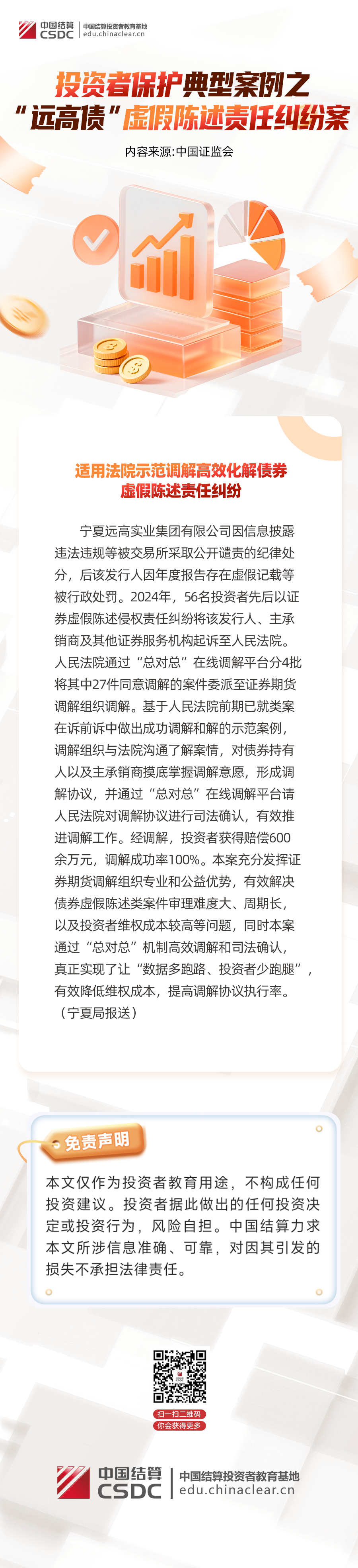 【金融教育宣传周】投资者保护典型案例之“远高债”虚假陈述责任纠纷案