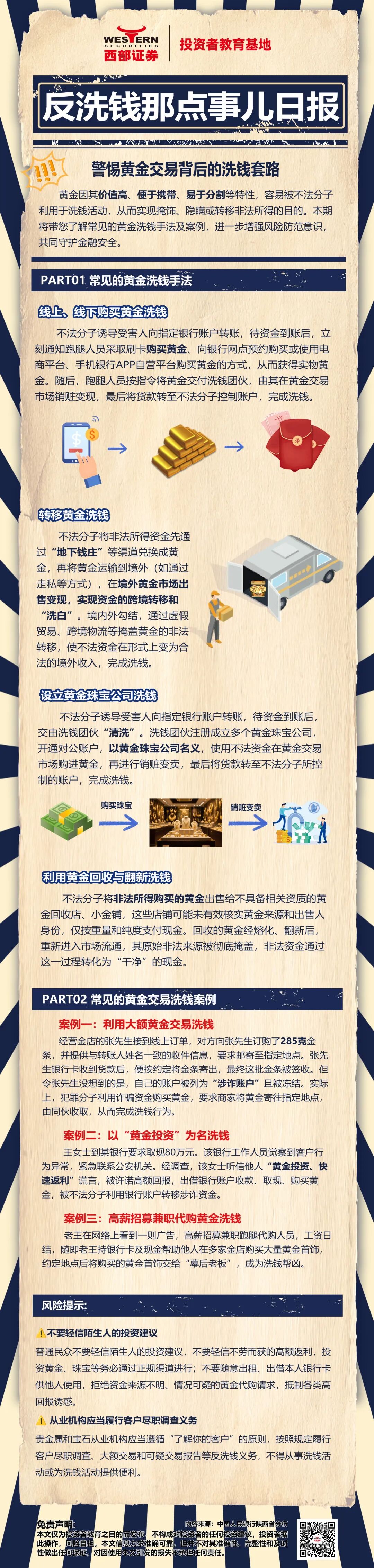 【世界投资者周】警惕黄金交易背后的洗钱套路